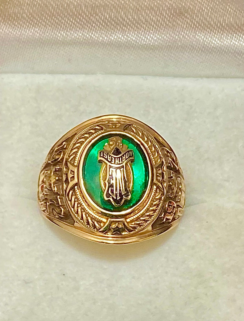 1972 Northeast High School Class Ring in Solid Yellow Gold - $6K Appra
